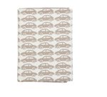 Bavlněná dětská deka vzor AUTA (béžová - 75 x 100 cm - auta)