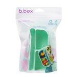Silikónový bento organizér do stredného boxu - zelený