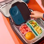 Silikónový bento organizér do stredného boxu - zelený