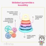 Skladacia pyramída s hryzátkami, gelato