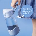 Fľaša Sport na pitie 450 ml - modrá/zelená