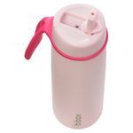 Nerezová termofľaša so slamkou 690 ml - pink paradise