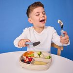 Dětská sada příboru, 3 ks - modrá
