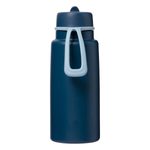 Nerezová termolahev s brčkem 1l - midnight