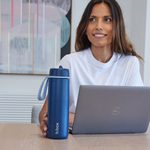Nerezová termofľaša so slamkou 690 ml - midnight