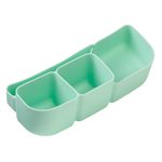 Silikónový bento organizér do veľkého boxu - zelený
