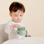 360° netekoucí učící hrneček 250 ml - zelený