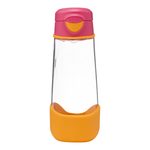 Box na občerstvenie stredný + Fľaša Sport na pitie 600 ml - ružová/oranžová