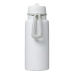 Nerezová termolahev s brčkem 1l - white out