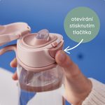 Fľaša Sport na pitie 600 ml - modrá/zelená