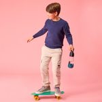 Lahev na pití s brčkem 600 ml - night vision