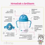 Hrneček s brčkem - borůvka 240 ml