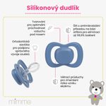 Cumlíky silikónové 6m+, 2 ks - blush/latte