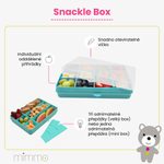 Snackle Box krabička na svačinu 1368 ml - šedá