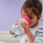 Pohár pre batoľatá 12m+ - ružový 240 ml