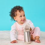 Termoska na pitie so slamkou 350 ml - béžová