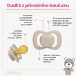 Cumlíky z prírodného kaučuku 6m+, 2ks - ocean/sky