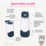 Fľaša sport na pitie 600 ml - blush crush
