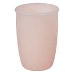 Silikonový hrneček s pítkem 240 ml - růžový