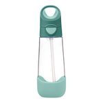 Svačinový box střední + Lahev s brčkem 600 ml - set emerald forest