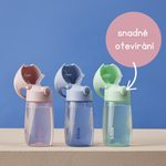 Láhev na pití s brčkem Junior 380 ml - spearmint