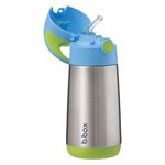 Termoska na pití s brčkem 350 ml - modrá/zelená