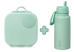 Svačinový box střední + Nerezová termolahev 1l - set spearmint