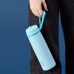 Nerezová termolahev s brčkem 690 ml - lagoon