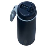Nerezová termofľaša so slamkou 690 ml - midnight