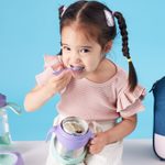 Vidlička/lžička - fialová