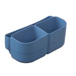 Silikónový bento organizér do stredného boxu - modrý