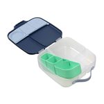 Silikónový bento organizér do veľkého boxu - zelený