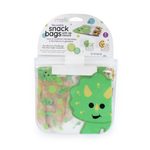 Opakovatelně použitelné sáčky na svačinu 4ks - Lvíček, Dinosaur