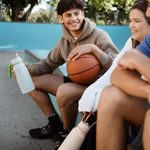 Svačinový box střední + Nerezová termolahev 1l - set modrý/šedý