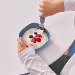 Dětské misky s přísavkou 2 ks - modré
