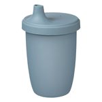 Silikonový hrneček s pítkem 240 ml - modrý
