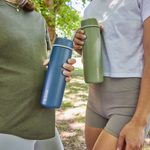 Nerezová termofľaša so slamkou 690 ml - midnight