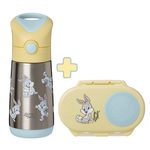 Box na občerstvenie malý + Termoska na pitie so slamkou - set Looney Tunes | b.box