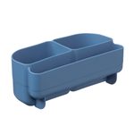 Silikónový bento organizér do stredného boxu - modrý