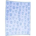 Deka s medveďmi modrá