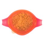 Miska s brčkem XL - růžová 500 ml