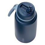 Nerezová termolahev s brčkem 1l - midnight