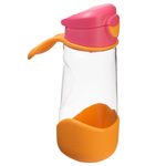 Fľaša Sport na pitie 450 ml - ružová/oranžová