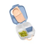 Svačinový box střední + Lahev s brčkem 600 ml - set broskvový