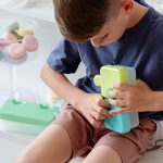 Desiatový box Puzzle 850 ml - zelený, limetkový, modrý
