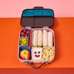 Silikonový bento organizér do velkého boxu - modrý