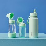 Fľaša na pitie so slamkou 450 ml - spearmint