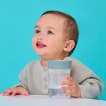 Univerzálna súprava na pitie 3v1, 240 ml - modrá