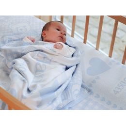 Dětská deka se jménem a údaji o miminku AUTO