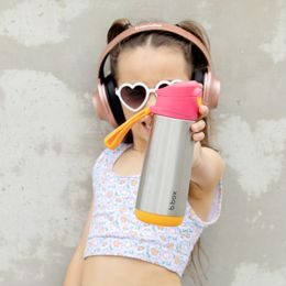 Box na občerstvenie stredný - ružová/oranžová